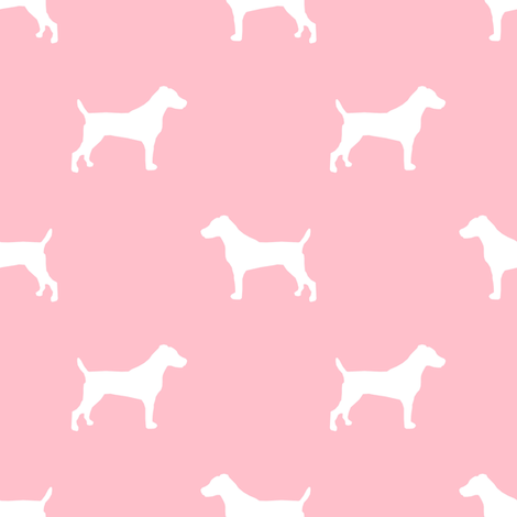 470x470 Jack Russell Silhouette Fabric Dog Silhouette Fabric