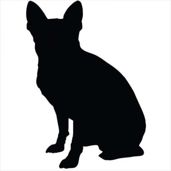 600x600 Chihuahua Small Decal, Dog Park Publishing
