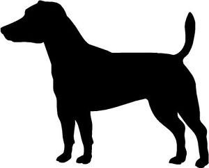 300x242 Jack Russell Terrier Dog Silhouette Sticker Decal Graphic Vinyl