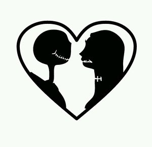 300x290 Jack Skellington And Sally , Nightmare Before Christmas , Love