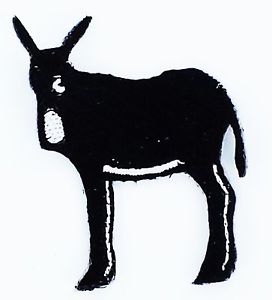 272x300 Catalonia Spain Catalunya Flag Burro Jackass Iron On Glue Patch
