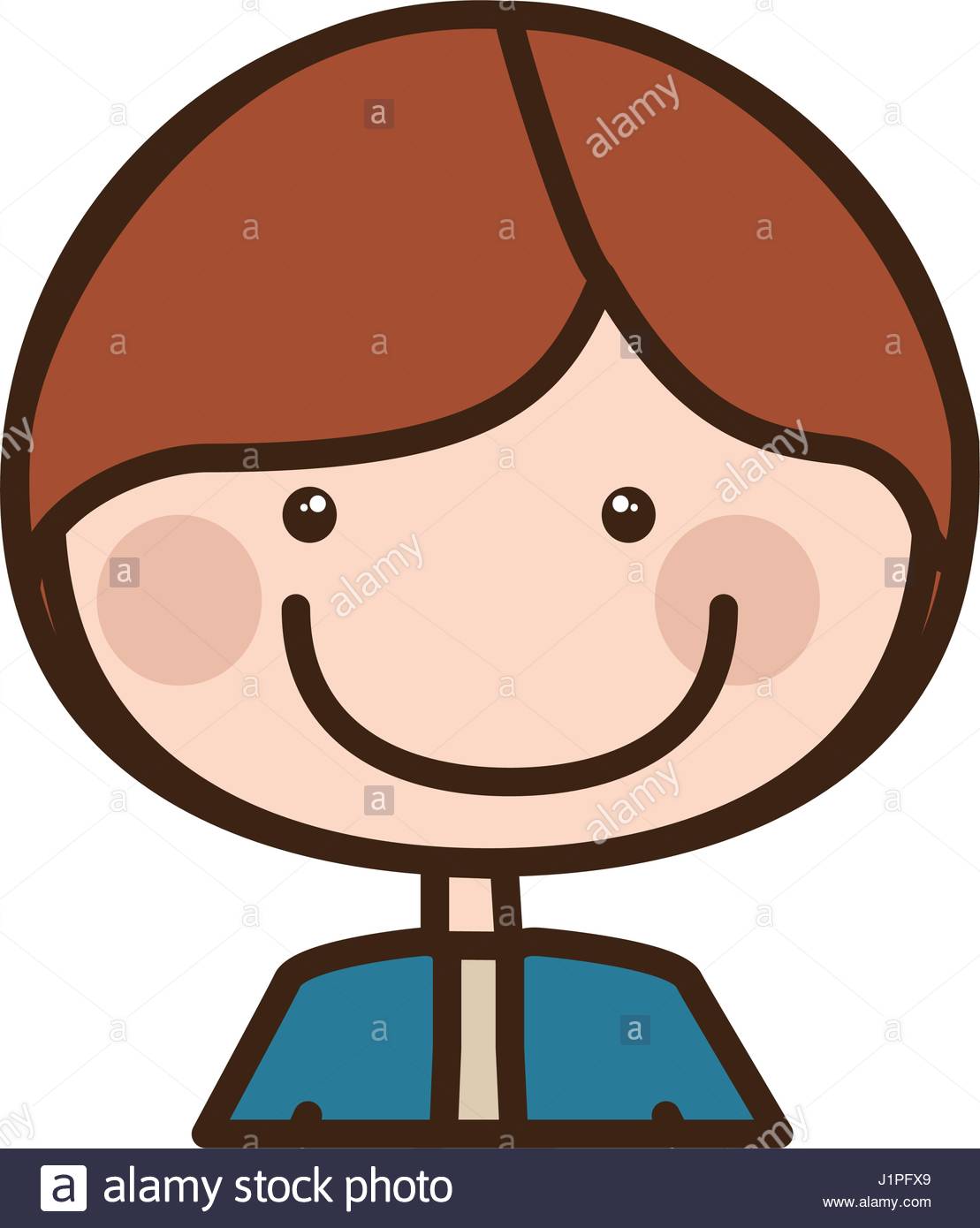 1109x1390 Color Silhouette Cartoon Half Body Guy With Jacket Stock Vector