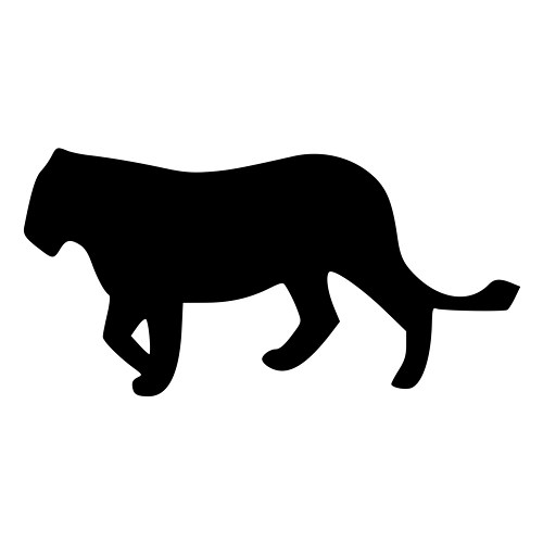 500x500 Jaguar Silhouette Die Cut Decal Car Window Wall Bumper Phone