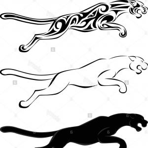 300x300 Stock Photo Jaguar Tattoo Silhouette Createmepink