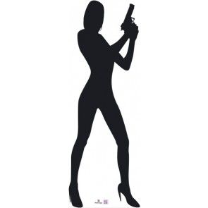 295x295 Digital Image 007 Inspired, Spy Movie, James Bond, Silhouette
