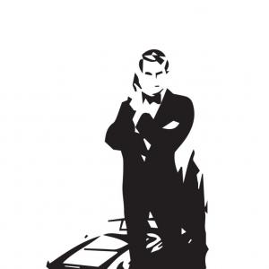 300x300 James Bond Silhouette Outline On White Arenawp