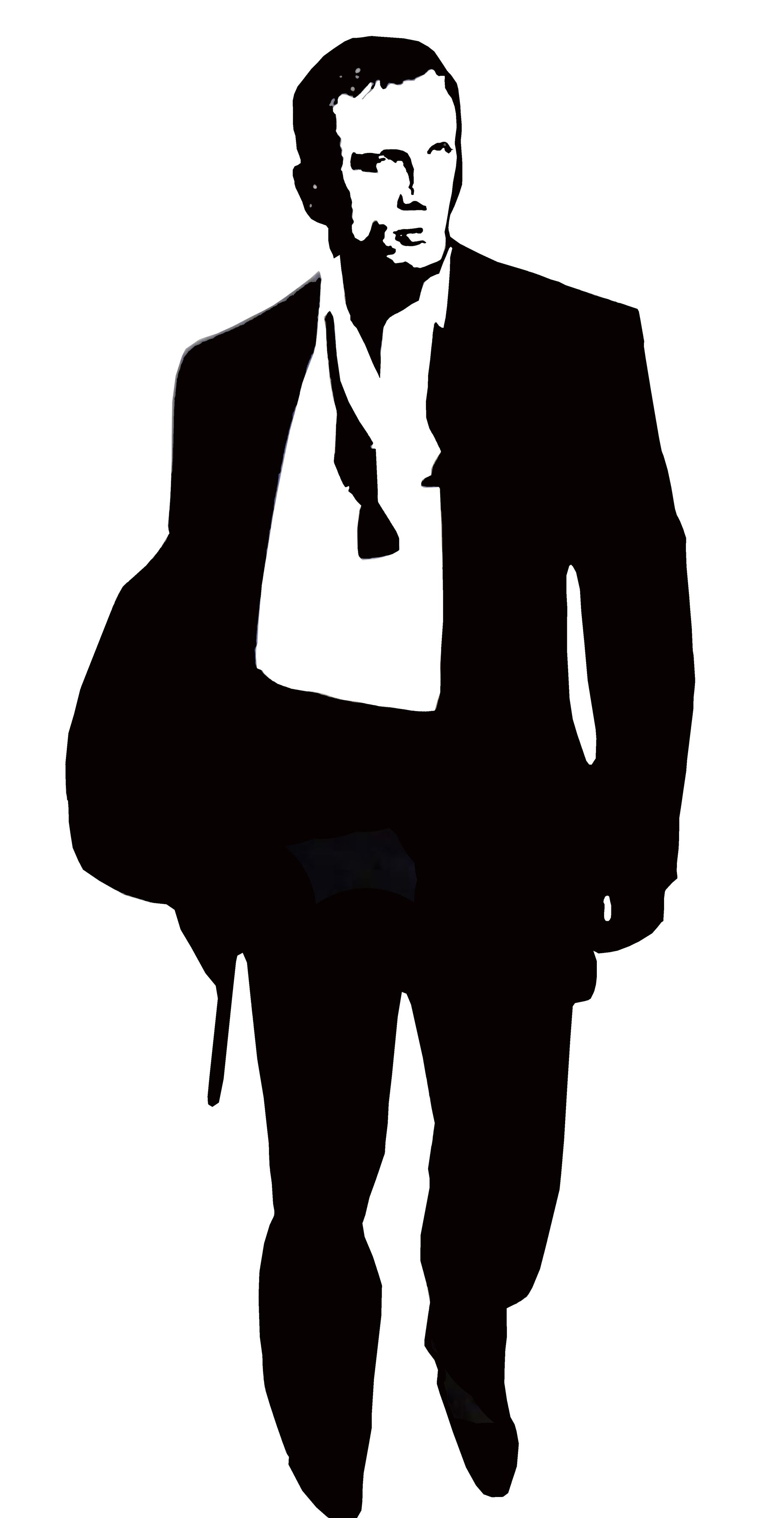 1831x3544 James Bond Silhouette
