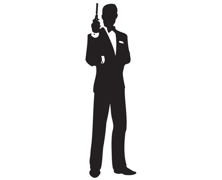 James Bond Silhouette Vector at GetDrawings | Free download