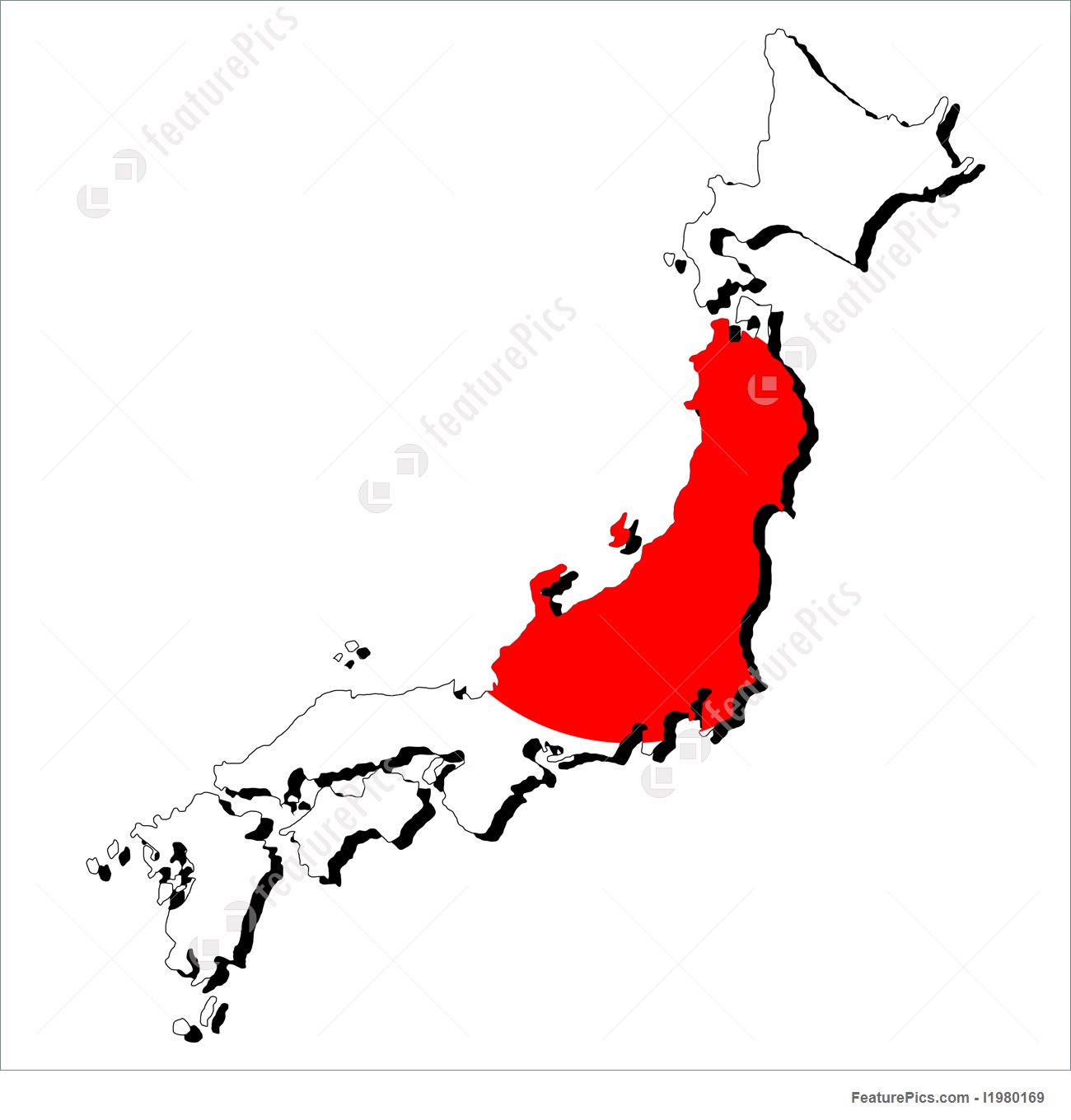 1300x1360 Signs And Info Map Of Japan With Flag