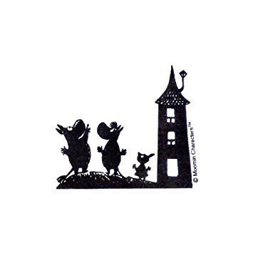 355x355 Moomin Wall Sticker House Silhouette Mmst569 (Japan Import