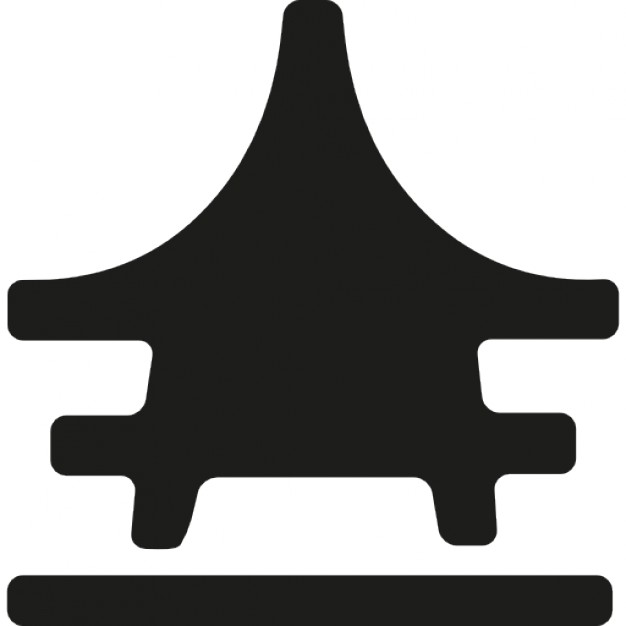 626x626 Japan Architecture Silhouette Icons Free Download