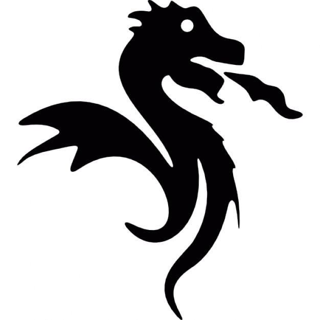 Japanese Dragon Silhouette at GetDrawings | Free download