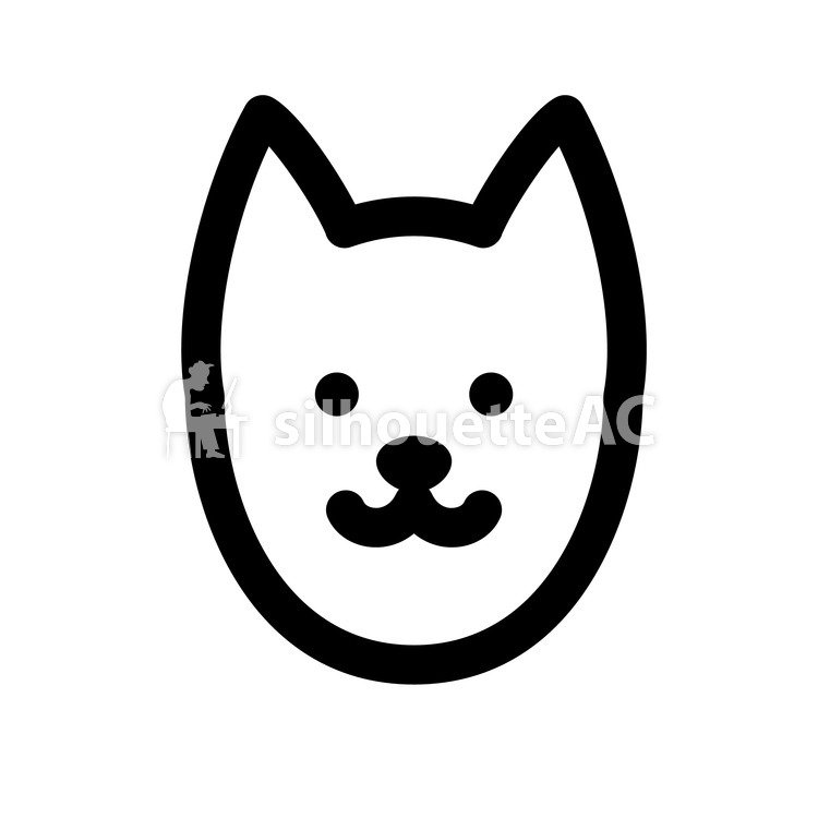 750x750 Free Silhouette Vector Animal, Face, Dog