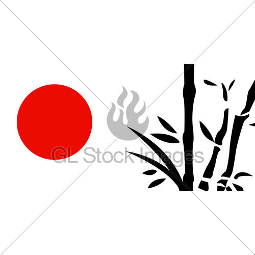 500x500 Traditional Japanese Painting Gl Stock Images