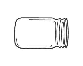 340x270 Mason Jar Outline Etsy