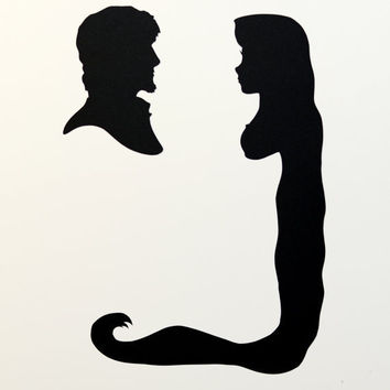 354x354 Aladdin And Jasmine Silhouettes
