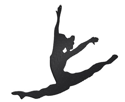 400x328 Jazz Dance Silhouette Embroidery Designs, Machine Embroidery