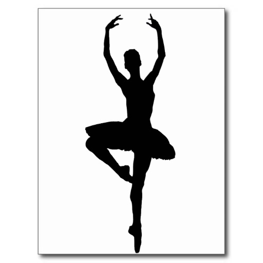 512x512 Jazz Dancer Silhouette Clip