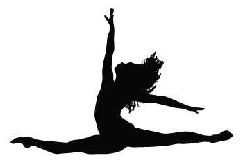 350x241 Contemporary Dancer Clipart