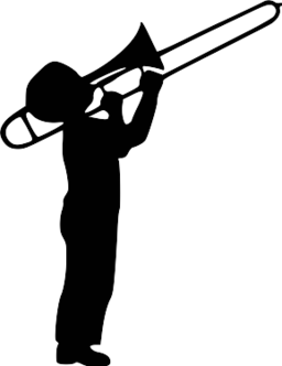 256x332 Jazz Player Clipart