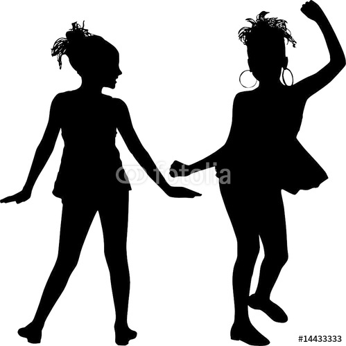 499x500 Jazz Hands Dancer Silhouette