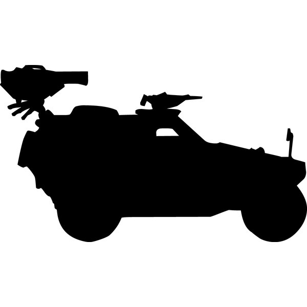 600x600 Wallhogs Haynes Military Military Jeep Silhouette Cutout Wall