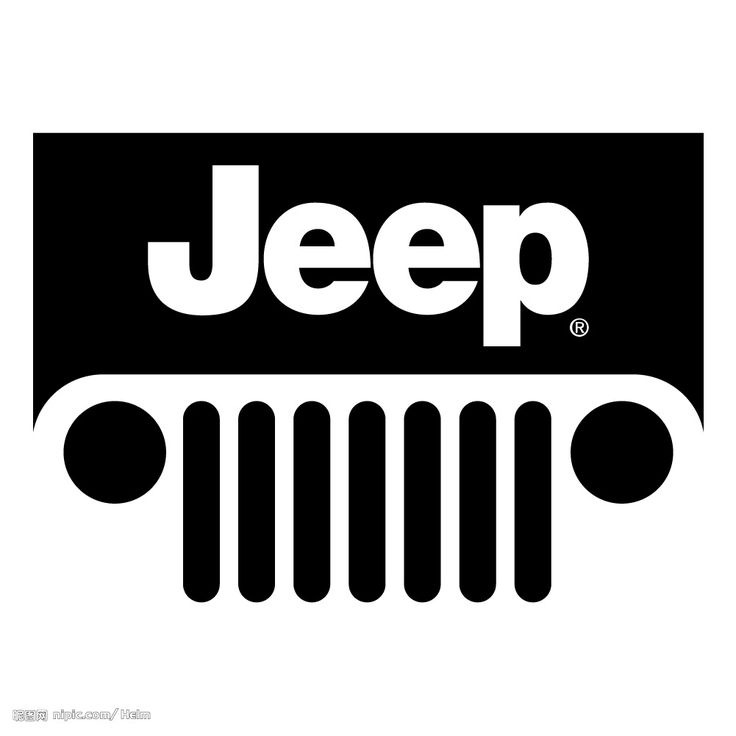 736x736 Jeep Wrangler Grill Silhouette