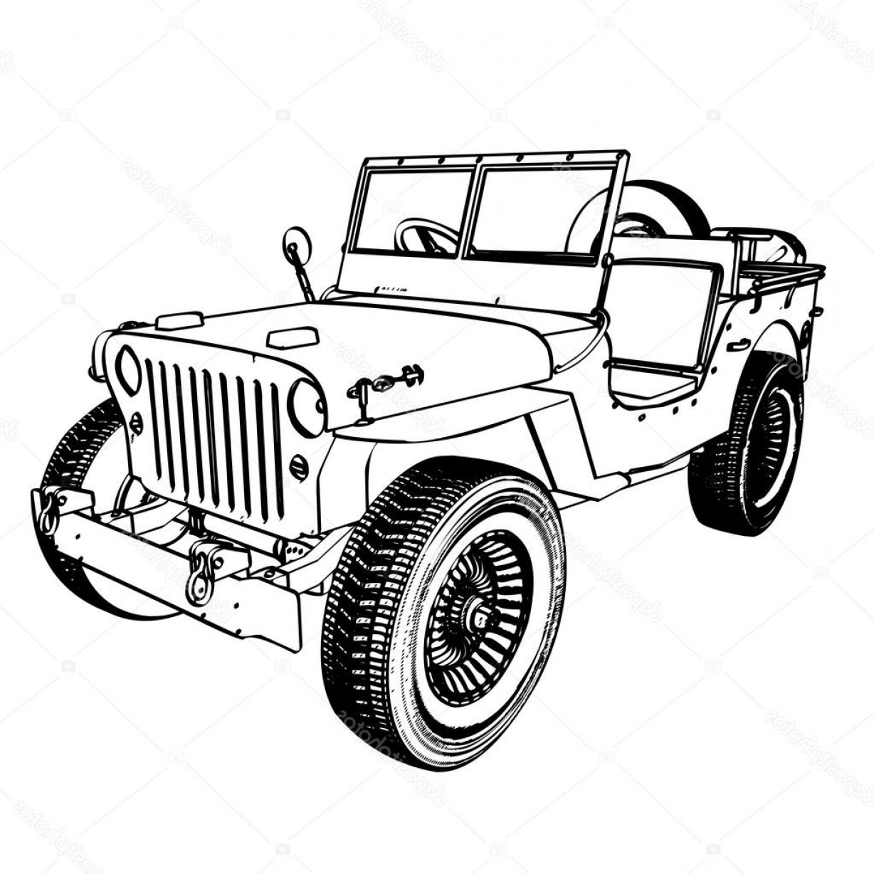 Download Jeep Silhouette Vector at GetDrawings.com | Free for personal use Jeep Silhouette Vector of your ...