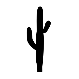 270x270 Cactus Silhouette Stencil Creative Stenciling