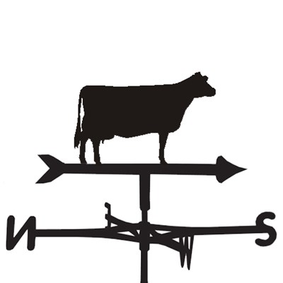 400x400 Weathervane In Jersey Cow Design