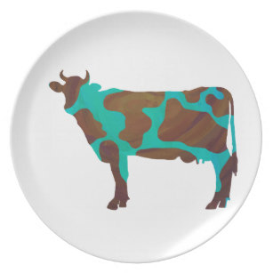 307x307 Brown Cow Plates Zazzle