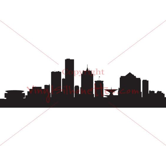 564x564 Boston Skyline Drawing Mural Tattoo, Tatoos