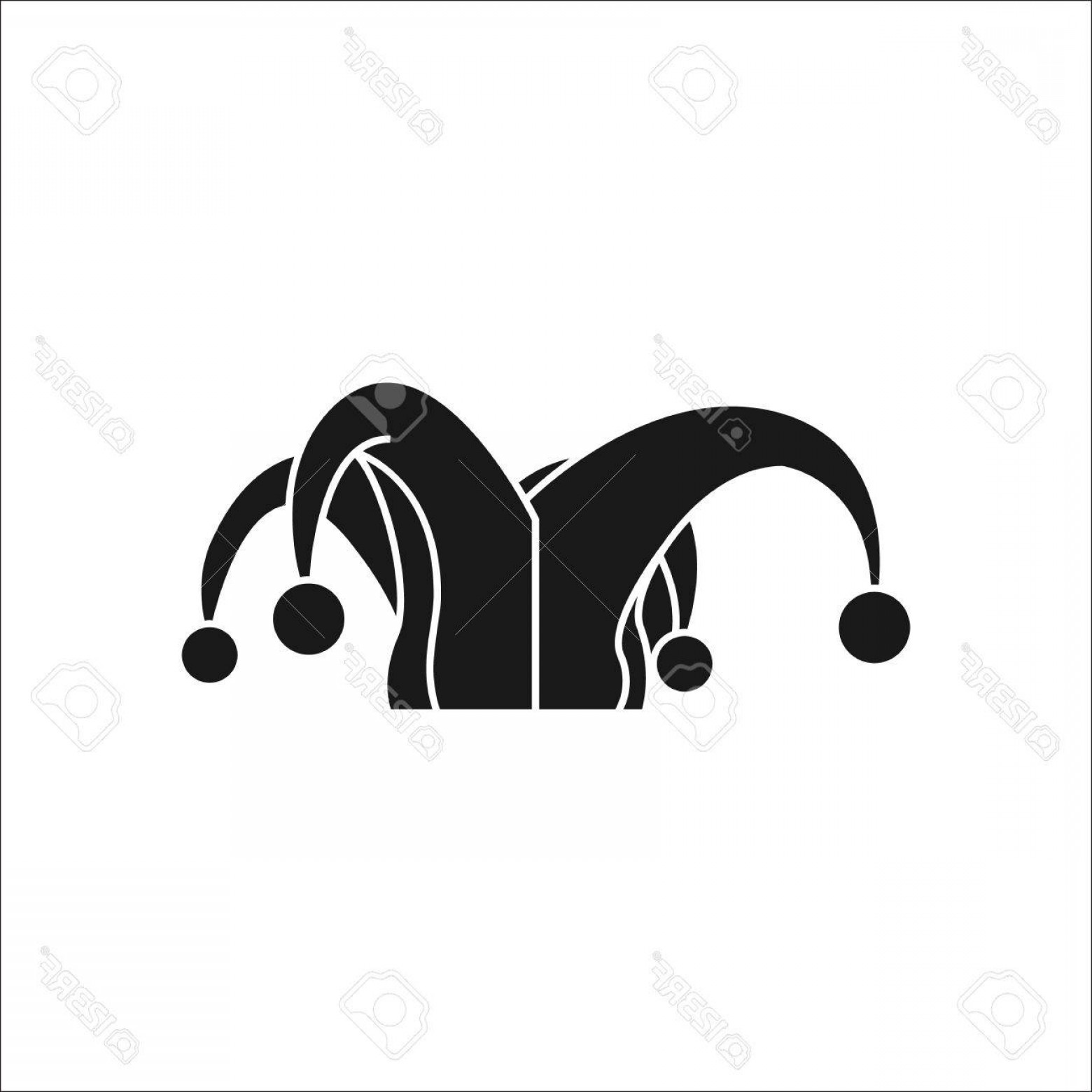 1560x1560 Photostock Vector Carnival Or Clown Or Mardi Gras Hat Symbol