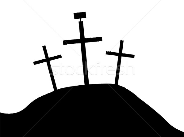 Jesus Carrying Cross Silhouette at GetDrawings | Free download