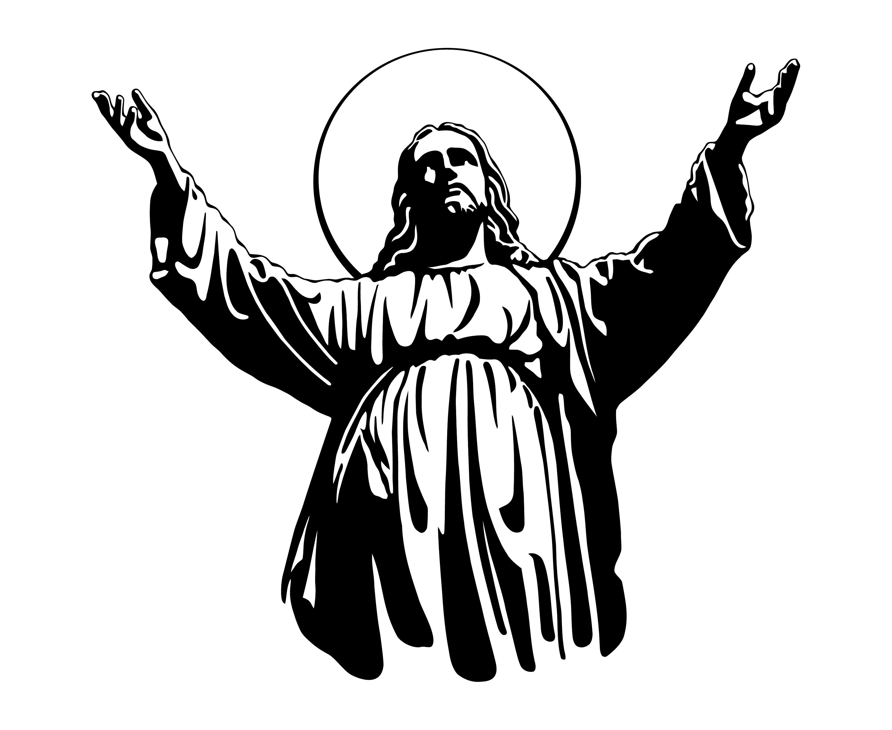 Jesus Christ Silhouette at GetDrawings | Free download
