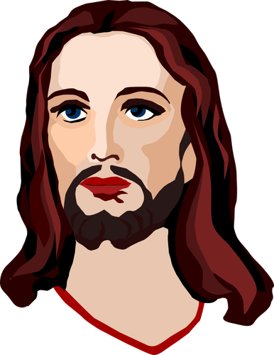 386x500 Image Of The Face Of Jesus Public Domain Vectors