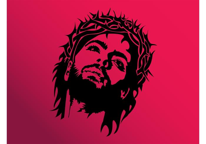 700x490 Jesus Face Vector