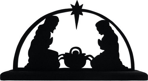 500x272 Nativity Scene Decorative Display Silhouette Great Christmas