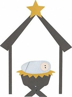 236x316 Printable Christmas Card Modern Nativity Scene Christmas Card 5x5