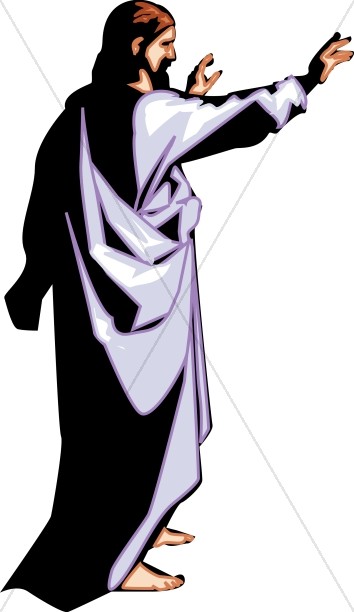 354x612 Standing Jesus Blesses Jesus Clipart