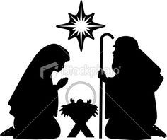 236x198 Bethlehem Nativity Silhouette Vector Art Illustration Christmas