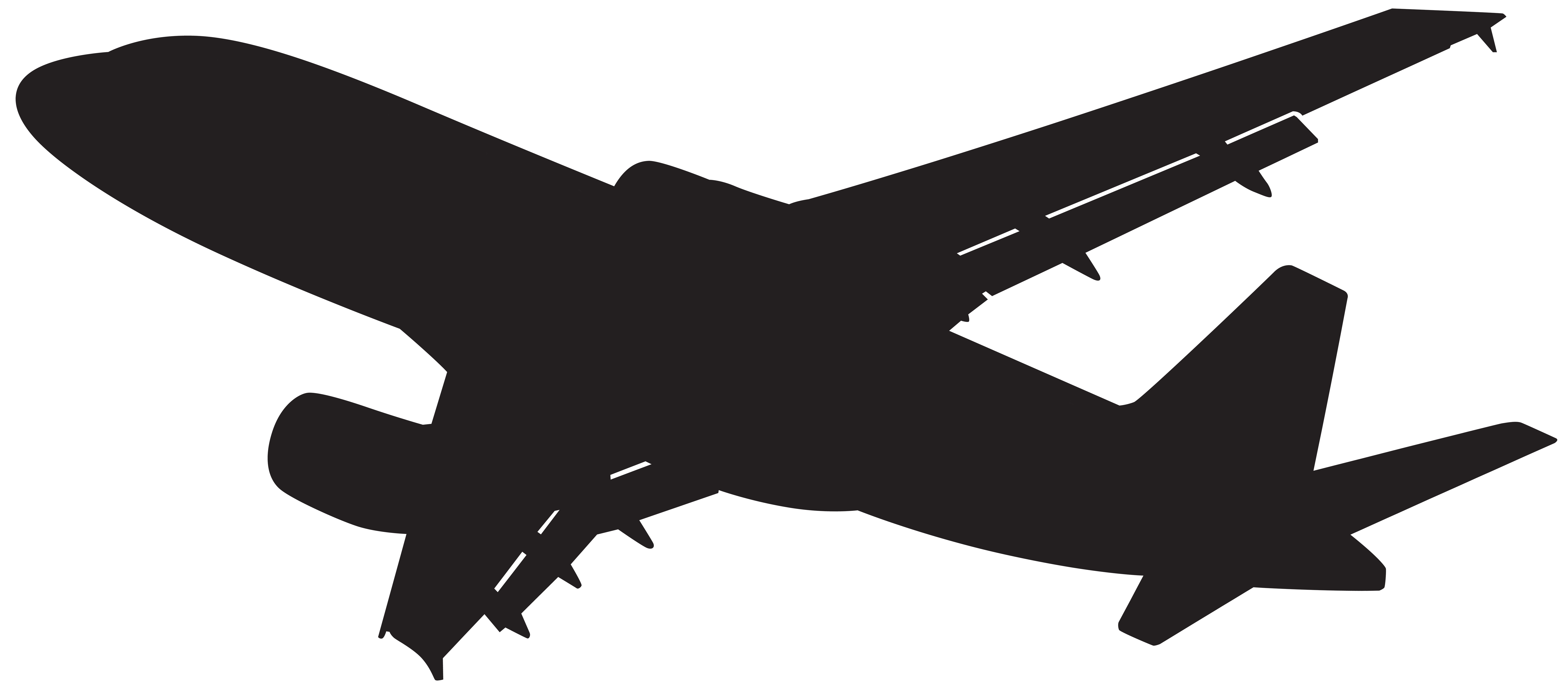 8000x3495 Plane Silhouette Png Clip Artu200b Gallery Yopriceville