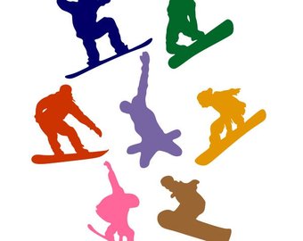 340x270 Skiing Silhouettes Etsy