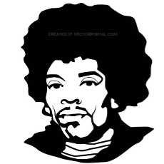 Jimi Hendrix Silhouette Vector at GetDrawings | Free download