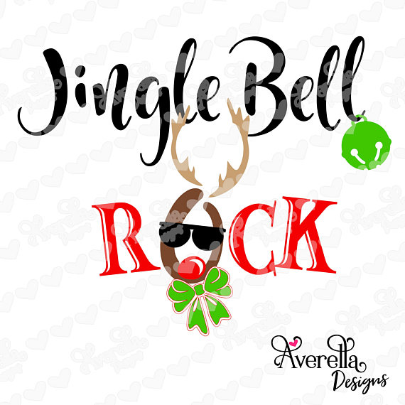 570x570 Jingle Bell Rock Reindeer Svg Silhouette Christmas Svg Files