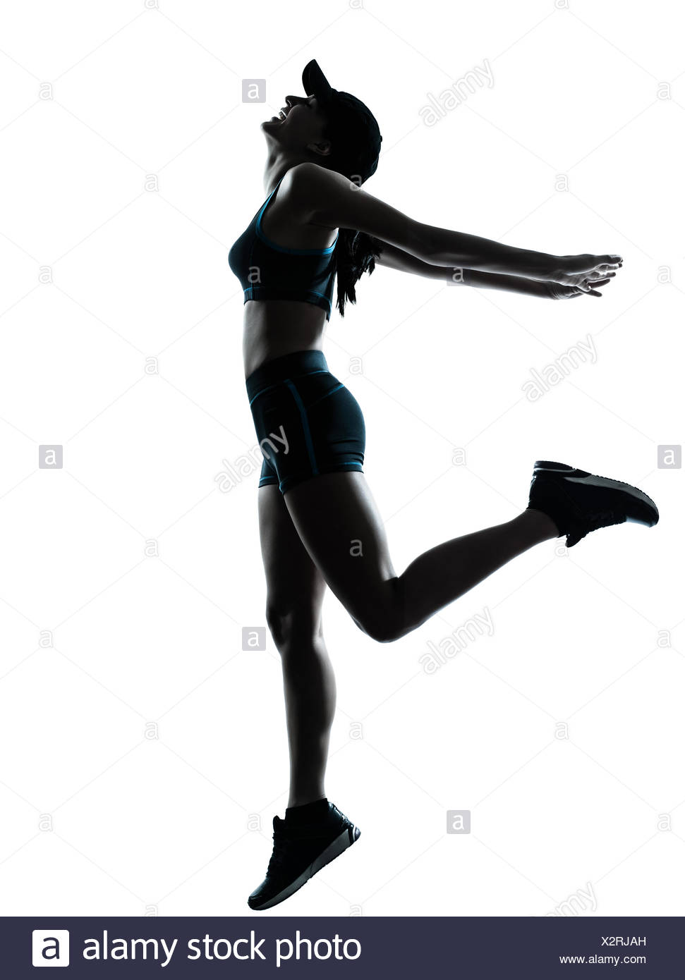 971x1390 Silhouette Girl Running Cut Out Stock Images Amp Pictures