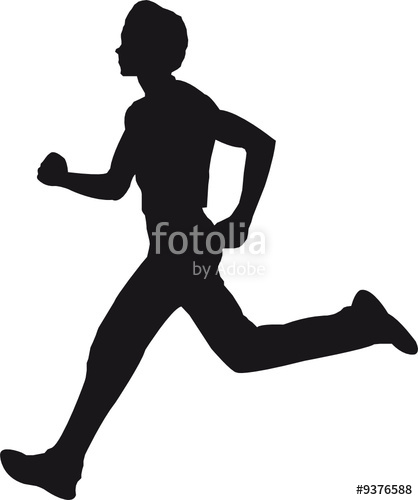 418x500 Silhouette Jogger Jogging Stockfotos Und Lizenzfreie Vektoren Auf