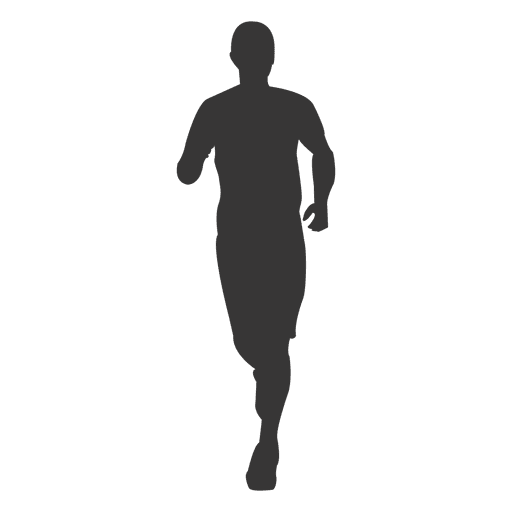 512x512 Man Jogging Silhouette 1