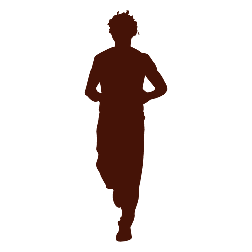 512x512 Man Jogging Training Silhouette