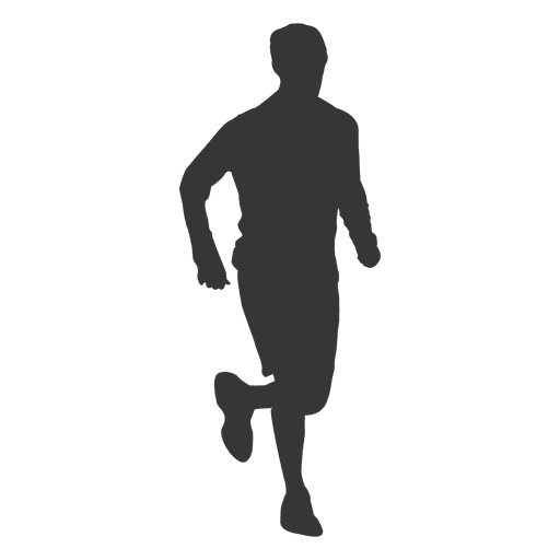 512x512 Boy Jogging Silhouette